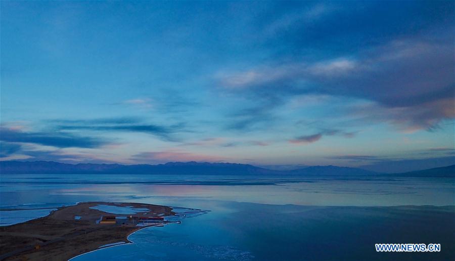 CHINA-QINGHAI-QINGHAI LAKE-WINTER SCENERY (CN)