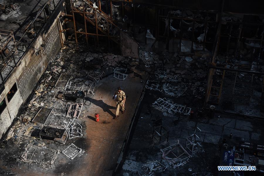 INDIA-MUMBAI-FIRE INCIDENT-BURNED BUILDING