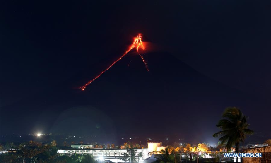 PHILIPPINES-MAYON VOLCANO-ERUPTION