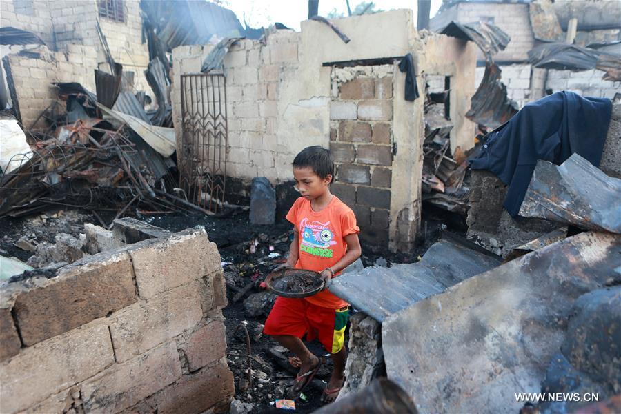 PHILIPPINES-QUEZON CITY-FIRE-AFTERMATH