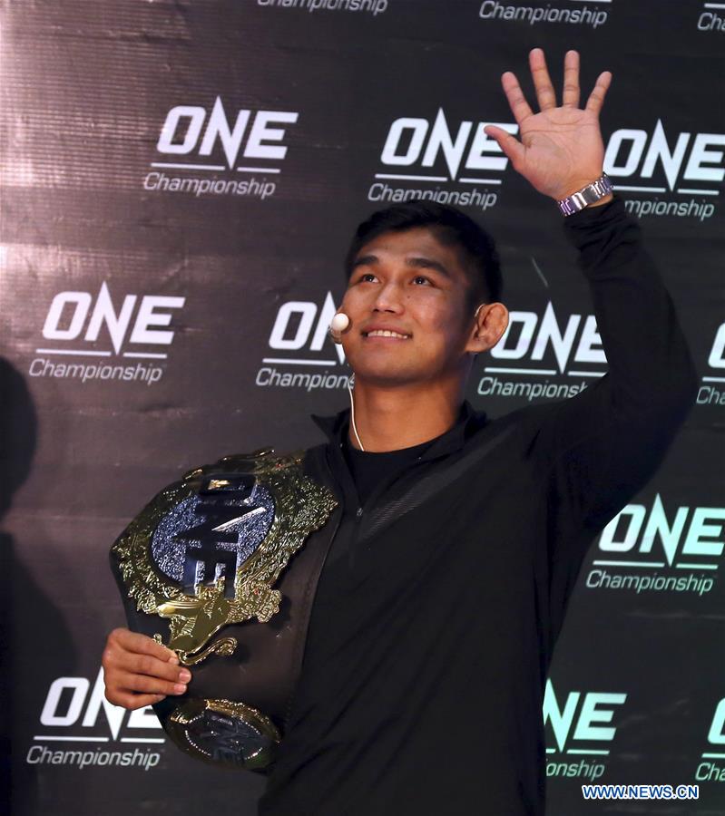 (SP)MYANMAR-YANGON-ONE CHAMPIONSHIP-AUNG LA N SANG-OPEN WORKOUT