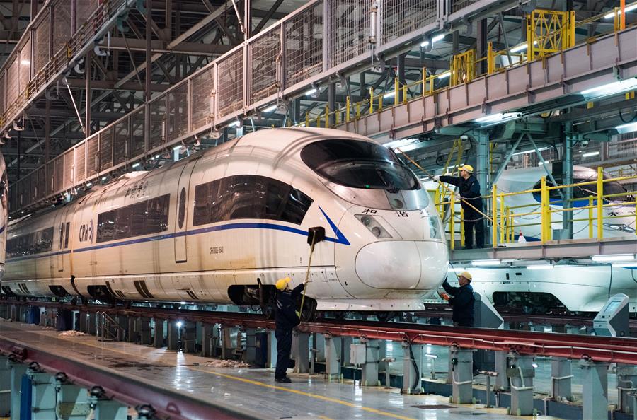 CHINA-HEFEI-SPRING FESTIVAL-BULLET TRAIN-MAINTENANCE (CN)