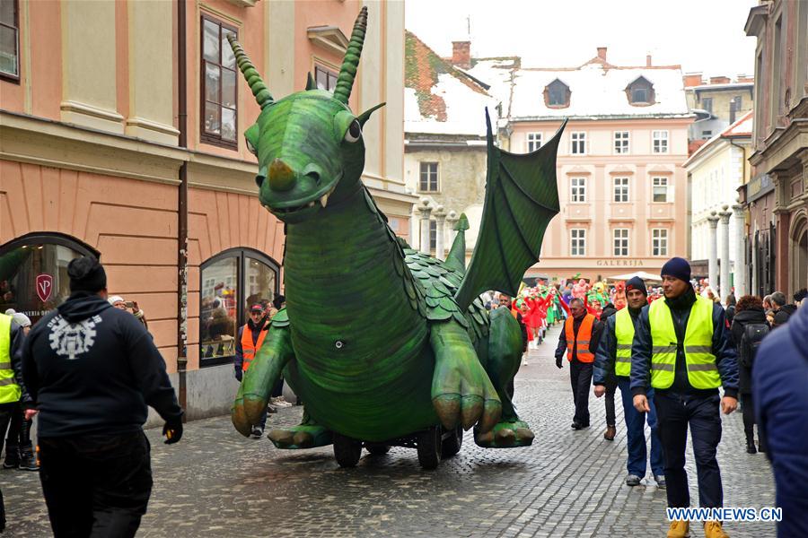 SLOVENIA-LJUBLJANA-DRAGON-CARNIVAL