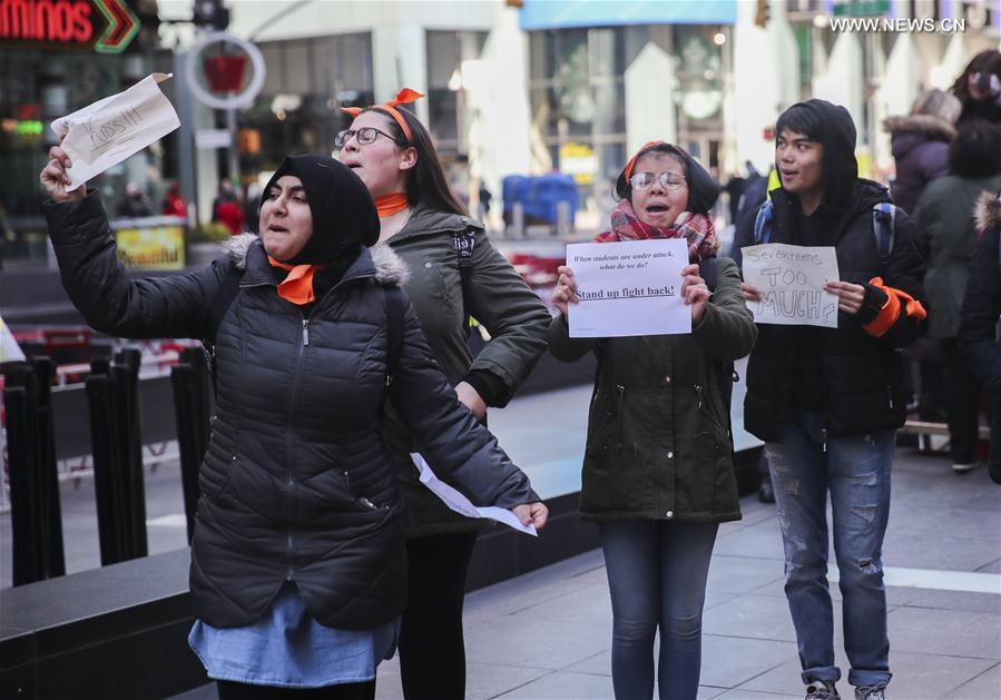 U.S.-NEW YORK-STUDENTS-NATIONAL SCHOOL WALKOUT-GUN VIOLENCE