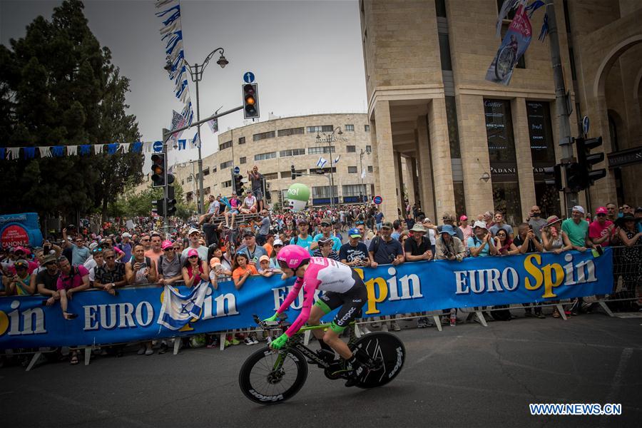 (SP)MIDEAST-JERUSALEM-CYCLING-GIRO D'ITALIA