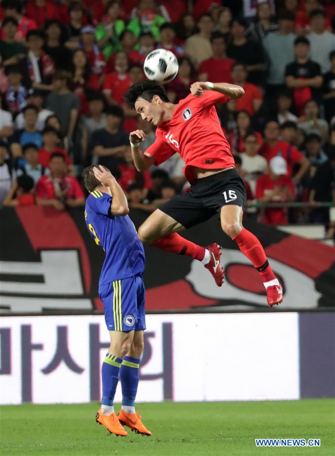 (SP)SOUTH KOREA-JEONJU-SOCCER-FRIENDLY MATCH-SOUTH KOREA VS BOSNIA AND HERZEGOVINA