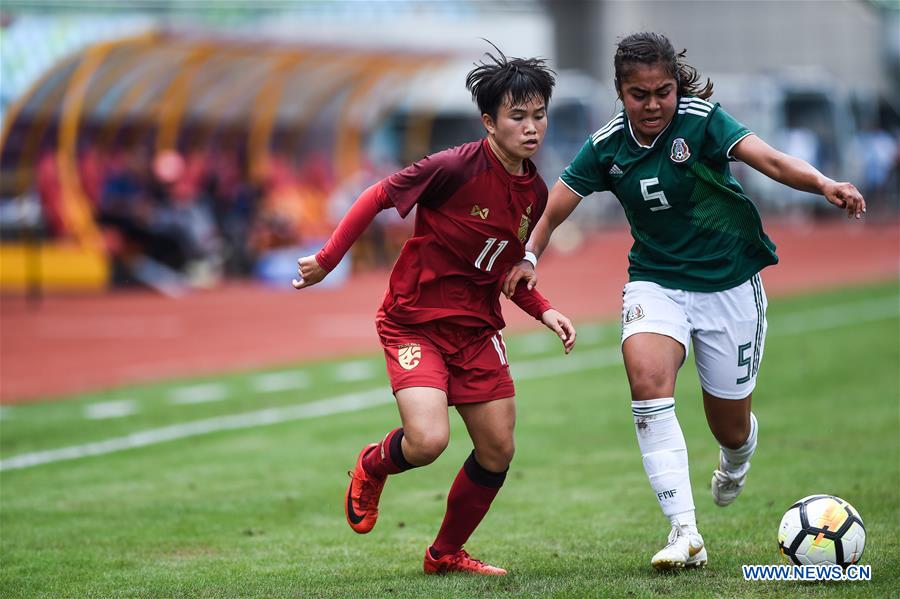 (SP)CHINA-DUYUN-FOOTBALL-INTERNATIONAL WOMEN'S YOUTH (CN)