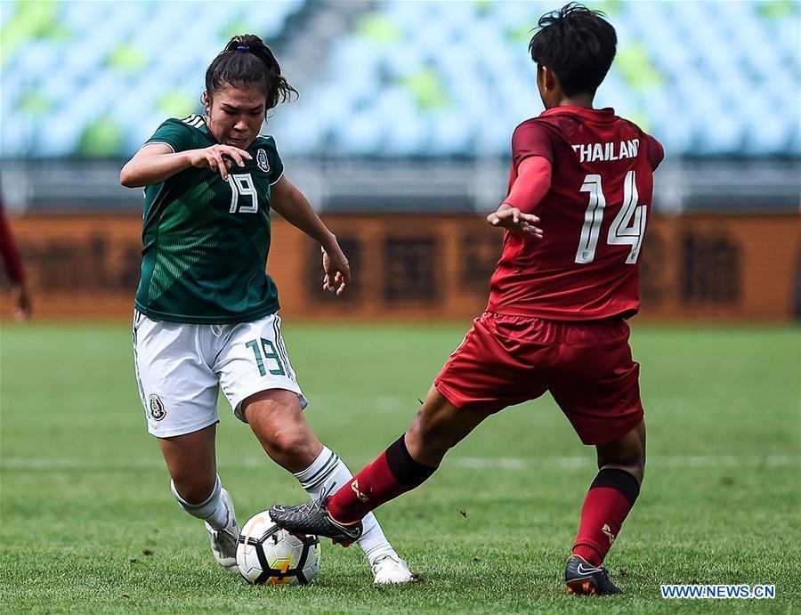 (SP)CHINA-DUYUN-FOOTBALL-INTERNATIONAL WOMEN'S YOUTH (CN)