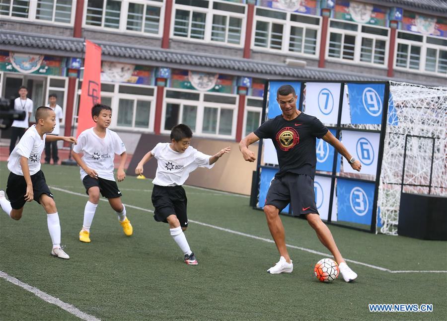 (SP)CHINA-BEIJING-SOCCER-CRISTIANO RONALDO