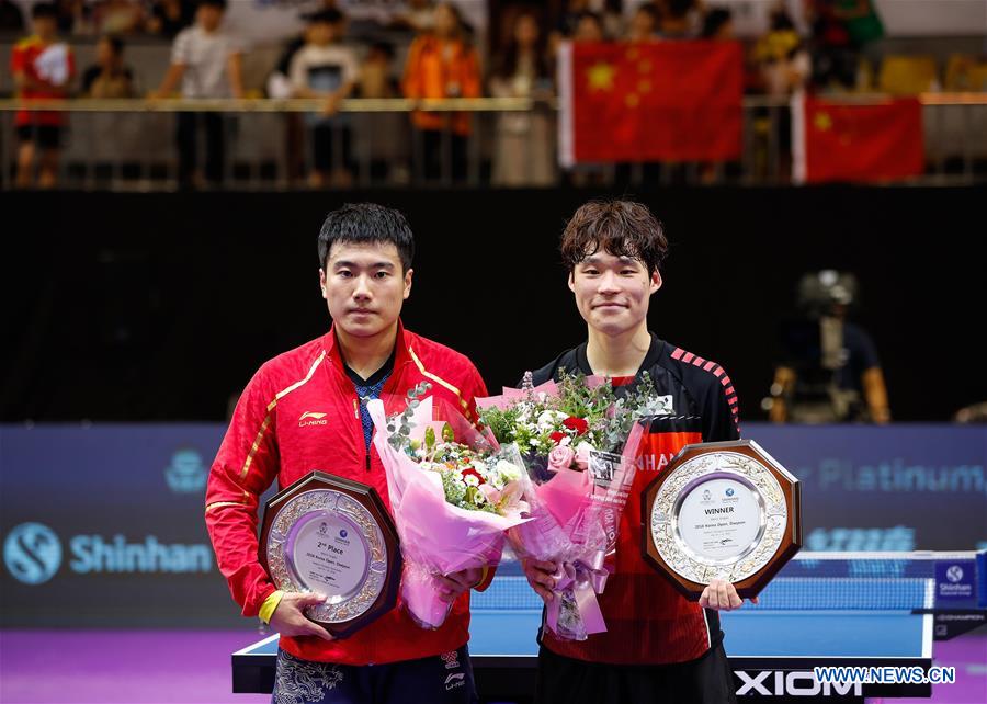 (SP)SOUTH KOREA-DAEJEON-TABLE TENNIS-KOREA OPEN-MEN'S SINGLE FINAL