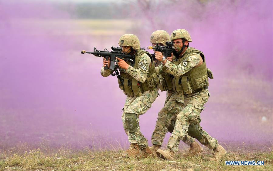 GEORGIA-TBILISI-MILITARY DRILL-NOBLE PARTNER 2018