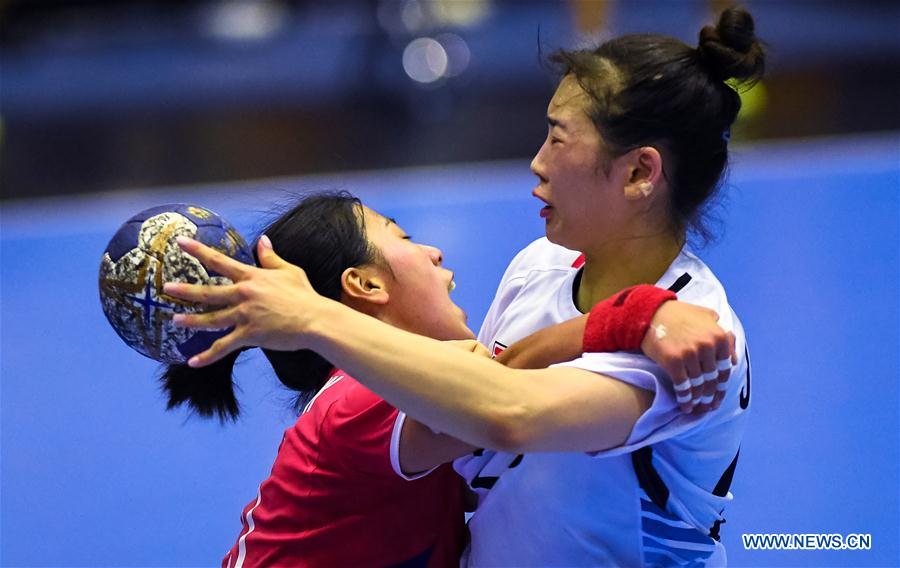 (SP)INDONESIA-JAKARTA-ASIAN GAMES-HANDBALL-DPRK VS SKOREA