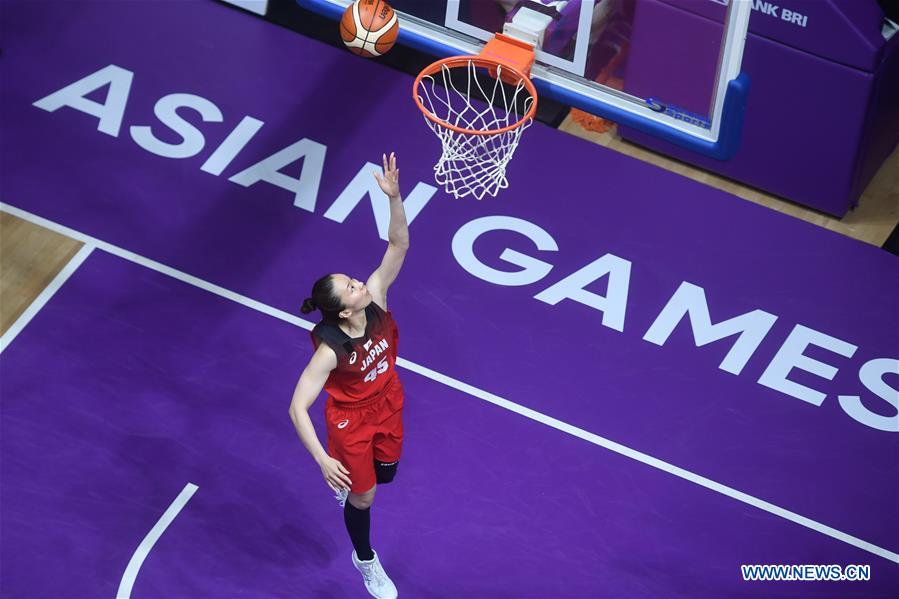 (SP)INDONESIA-JAKARTA-ASIAN GAMES-BASKETBALL-HONG KONG VS JAPAN