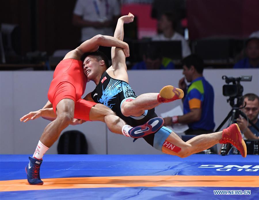 (SP)INDONESIA-JAKARTA-ASIAN GAMES-WRESTLING