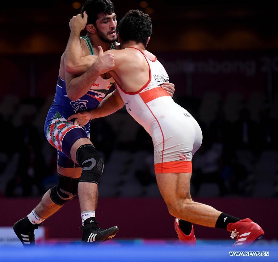 (SP)INDONESIA-JAKARTA-ASIAN GAMES-WRESTLING-MEN'S FREESTYLE 86 KG