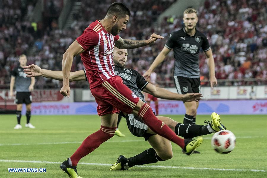 (SP)GREECE-PIRAEUS-UEFA EUROPA LEAGUE PLAY-OFF-OLYMPIACOS VS BURNLEY