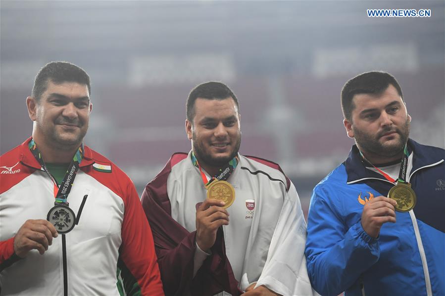 (SP)INDONESIA-JAKARTA-ASIAN GAMES-ATHLETICS-MEN'S HAMMER THROW