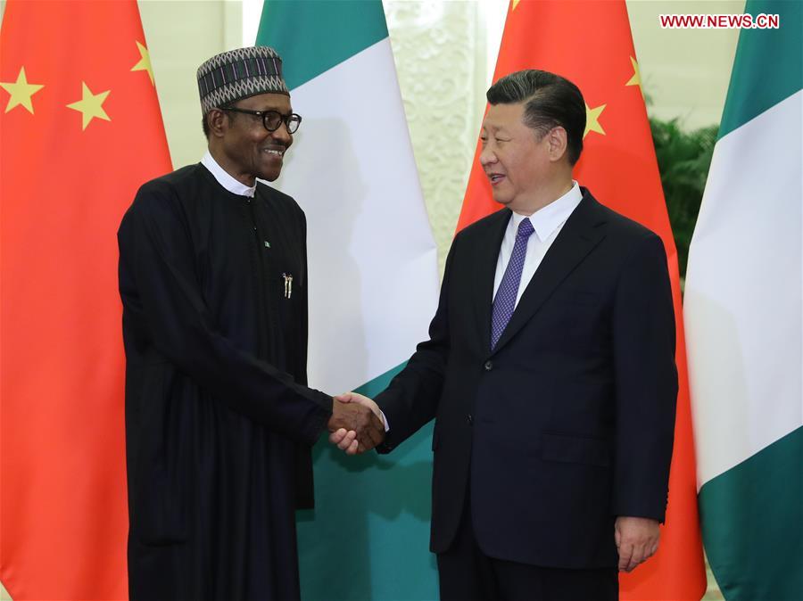 CHINA-BEIJING-XI JINPING-NIGERIAN PRESIDENT-MEETING (CN)