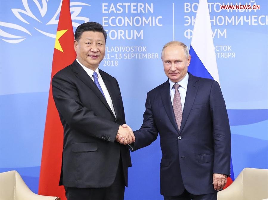 RUSSIA-VLADIVOSTOK-XI JINPING-PUTIN-TALKS