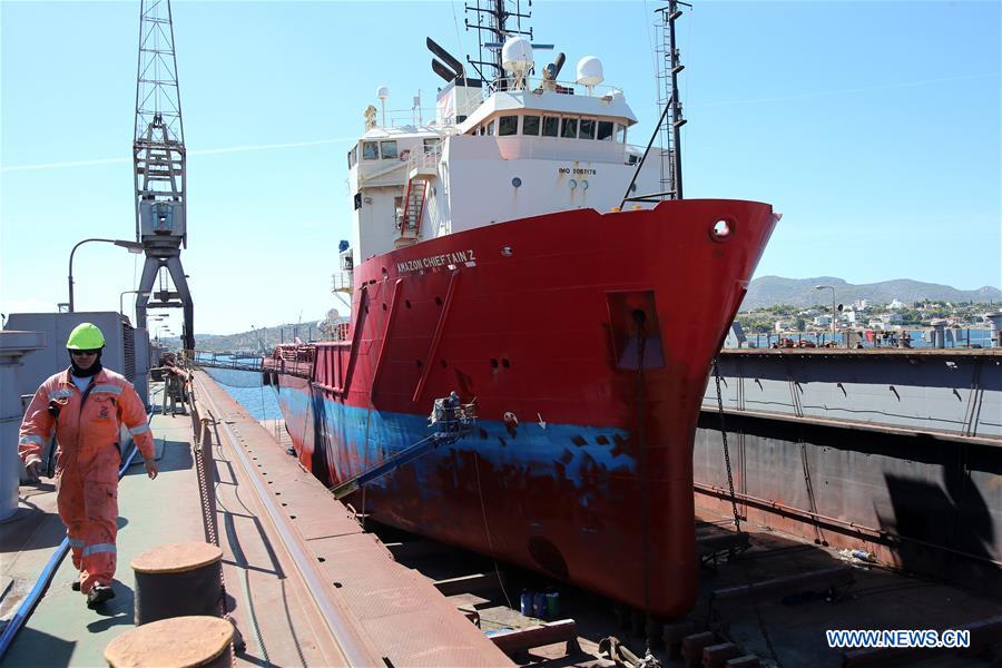 GREECE-PERAMA-CHINA COSCO SHIPPING-PIRAEUS PORT