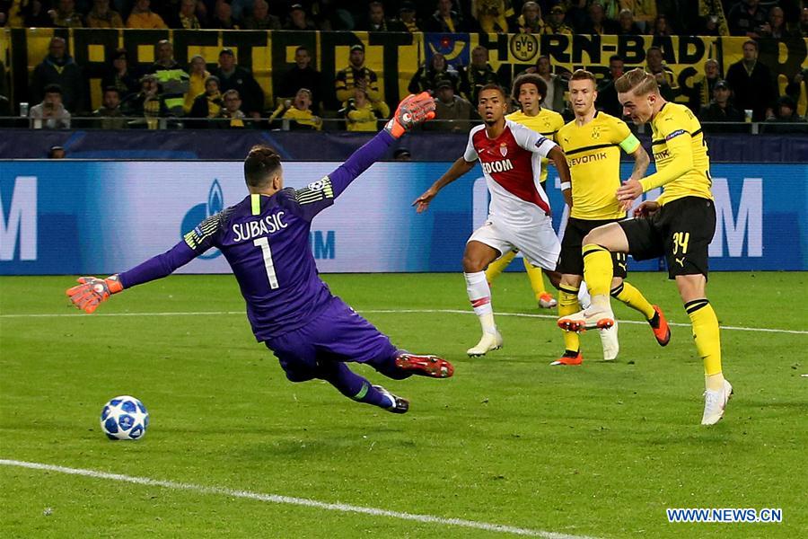 (SP)GERMANY-DORTMUND-FOOTBALL-UEFA CHAMPIONS LEAGUE-BORUSSIA DORTMUND VS AS MONACO