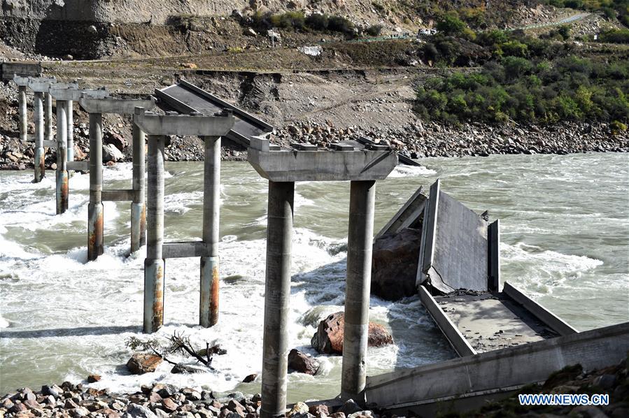 CHINA-TIBET-MENLING-BARRIER LAKE-RELIEF (CN)