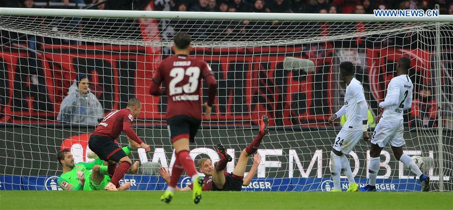 (SP)GERMANY-NURNBERG-SOCCER-BUNDESLIGA-NURNBERG VS FRANKFURT