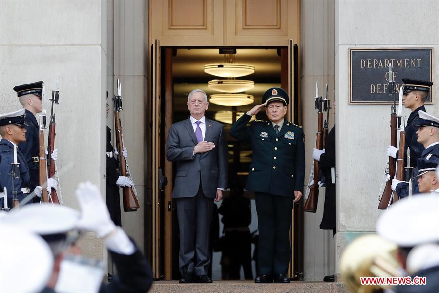 U.S.-WASHINGTON, D.C.-CHINESE DEFENSE MINISTER-MEETING