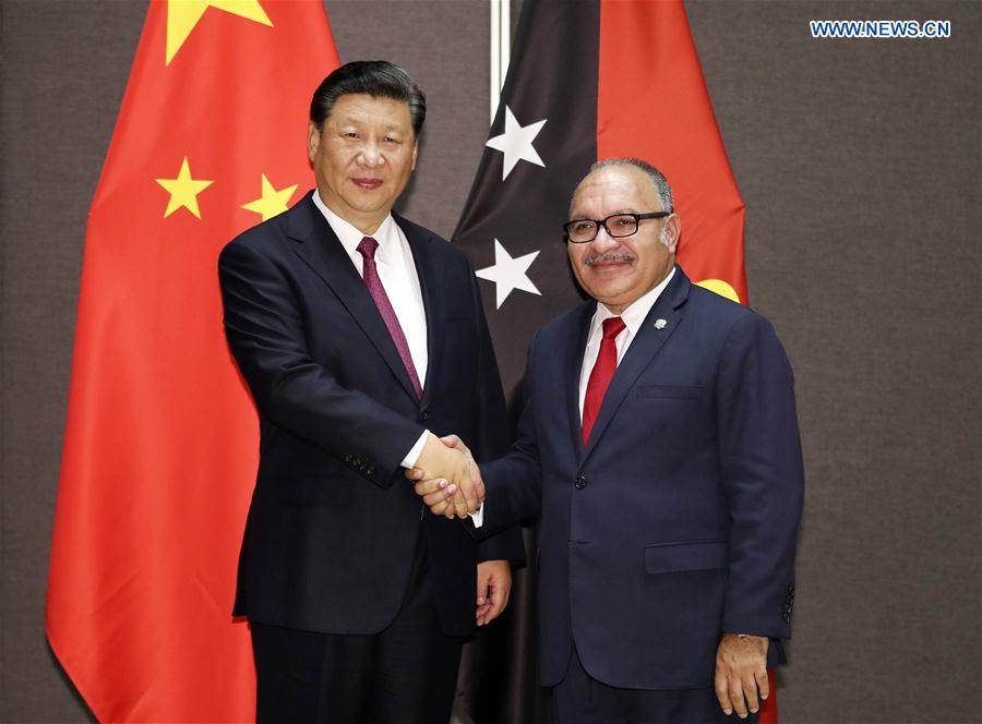 PAPUA NEW GUINEA-CHINA-XI JINPING-PM-TALKS