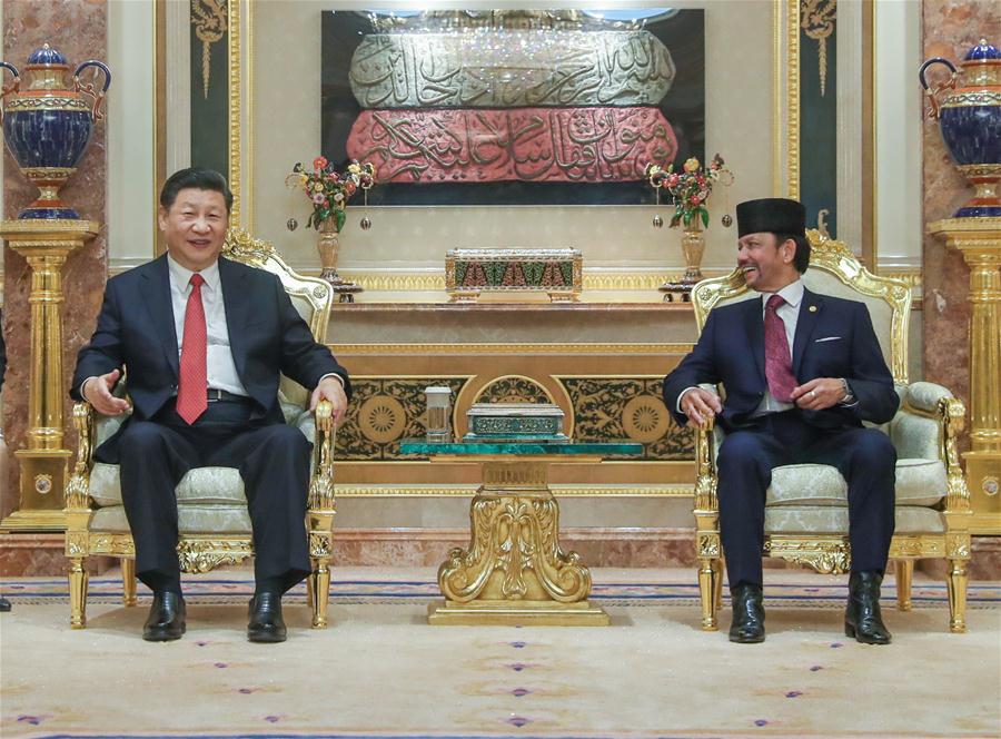 BRUNEI-CHINA-XI JINPING-HASSANAL-TALKS