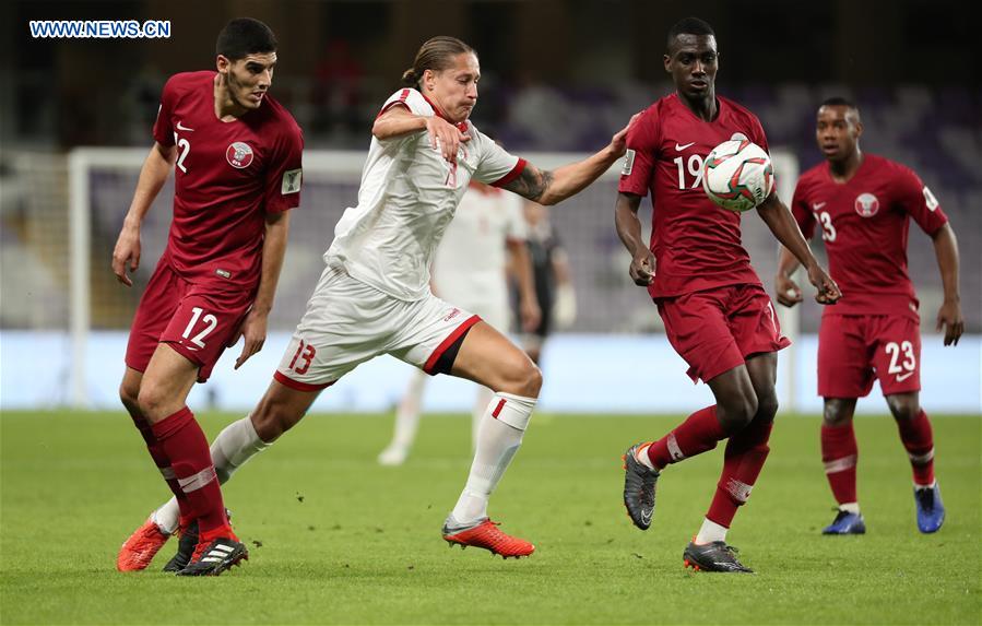 (SP)UAE-AL AIN-SOCCER-ASIAN CUP-QATAR VS LEBANON