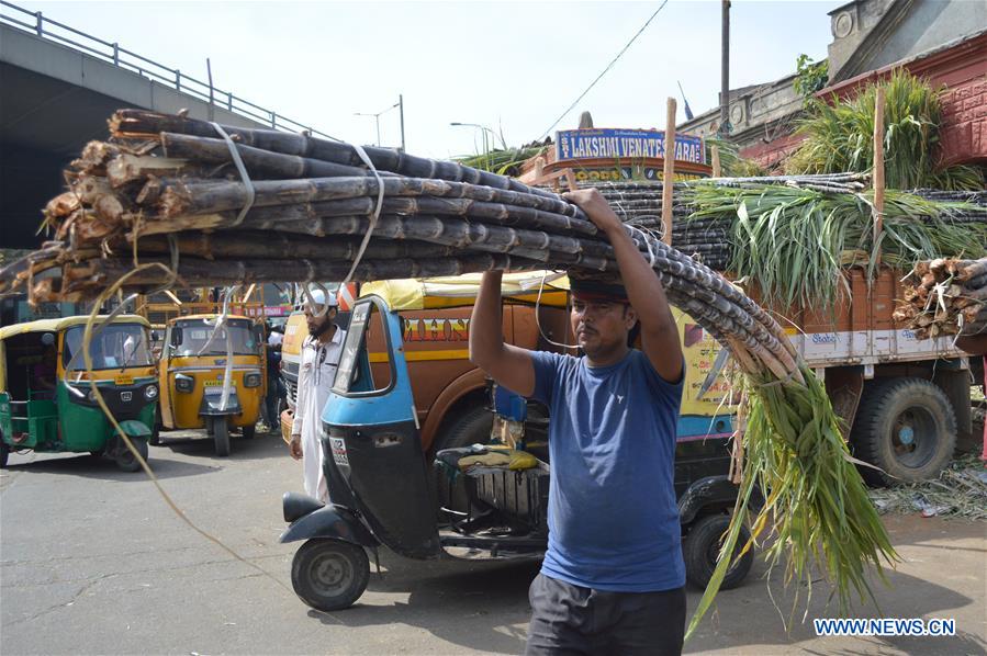 INDIA-BANGALORE-MAKAR SANKRANTI FESTIVAL-PREPARATION