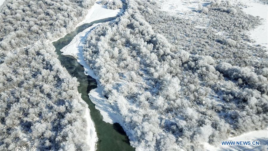 CHINA-XINJIANG-ZHAOSU-SNOW-SCENERY (CN)