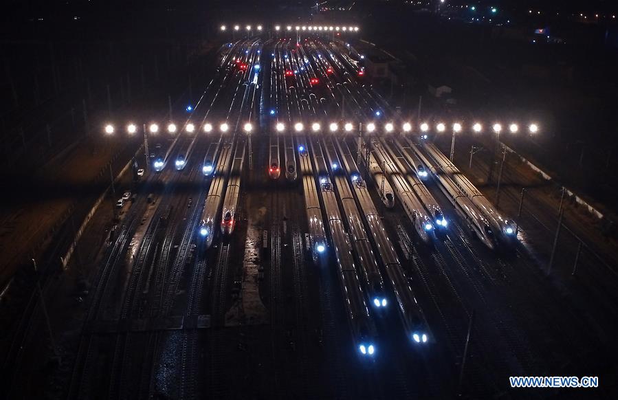 CHINA-NANCHANG-HIGH-SPEED TRAIN-SPRING FESTIVAL-PREPARATION (CN)