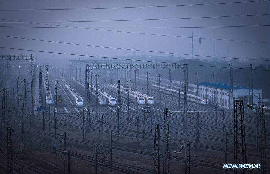 CHINA-HUBEI-WUHAN-HIGH SPEED TRAIN-SPRING FESTIVAL-CHUNYUN (CN)