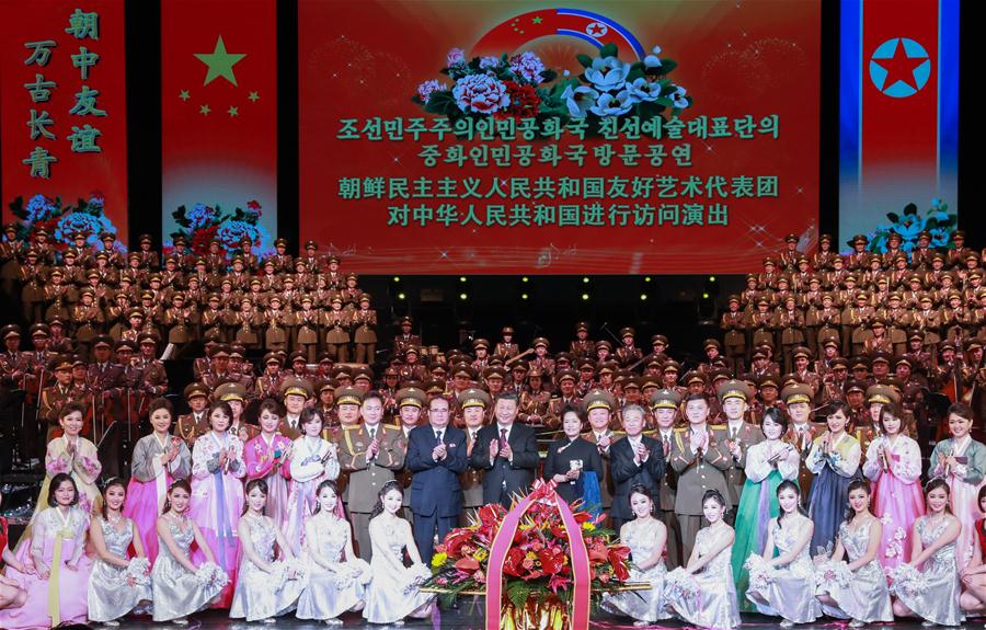 CHINA-BEIJING-XI JINPING-DPRK-ART TROUPE (CN)