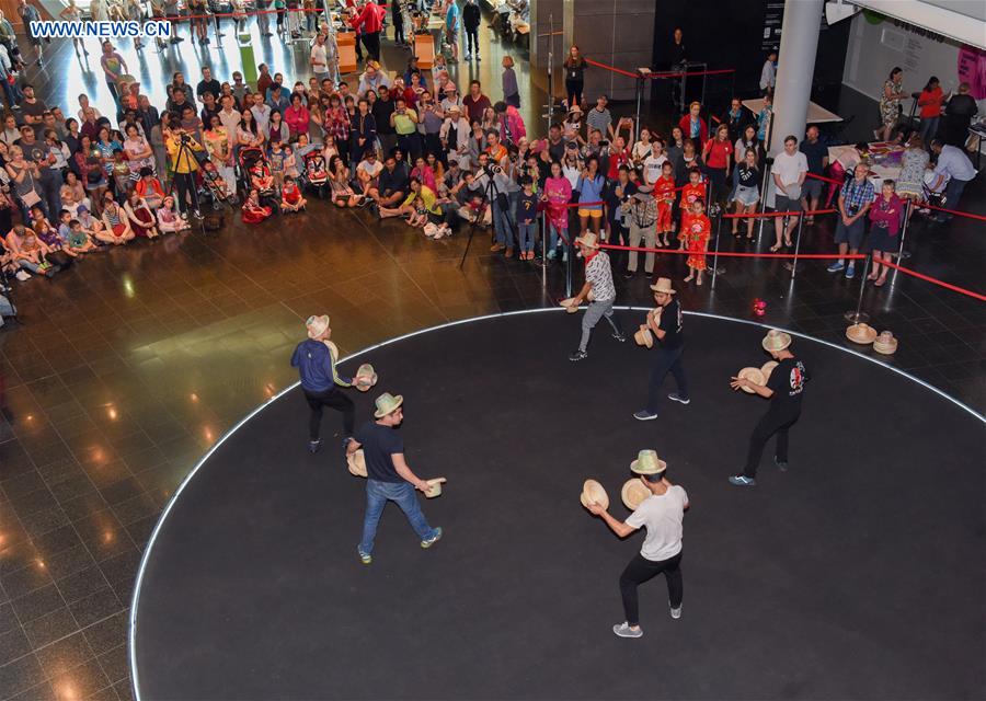 NEW ZEALAND-WELLINGTON-FLASH MOB-SPRING FESTIVAL