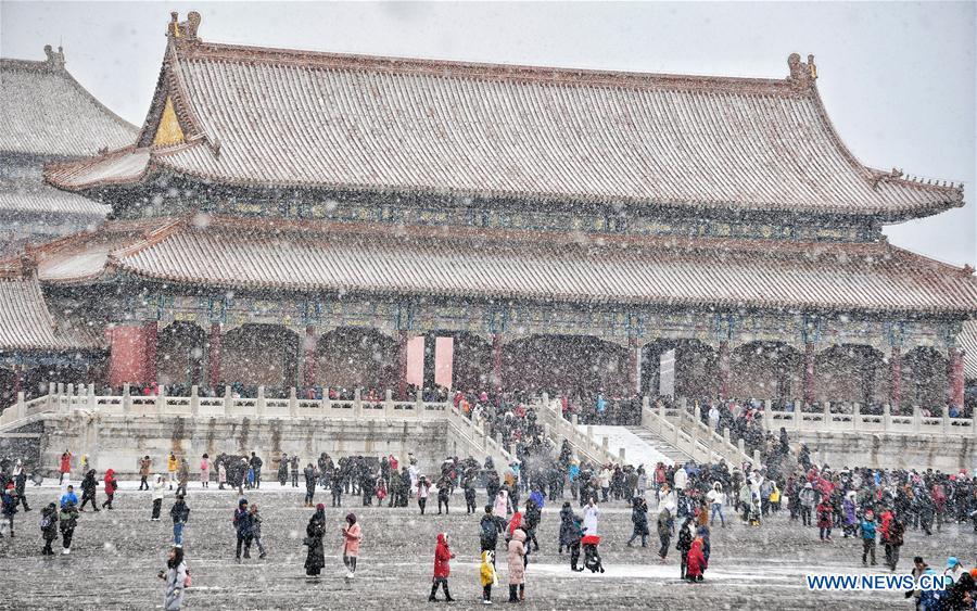 (InPalaceMuseum)CHINA-BEIJING-PALACE MUSEUM-SNOW (CN)