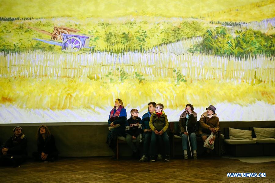 BELGIUM-BRUSSELS-VAN GOGH-IMMERSIVE EXHIBITION