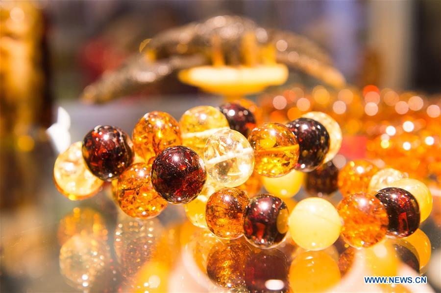 LITHUANIA-VILNIUS-JEWELRY SHOW-AMBER