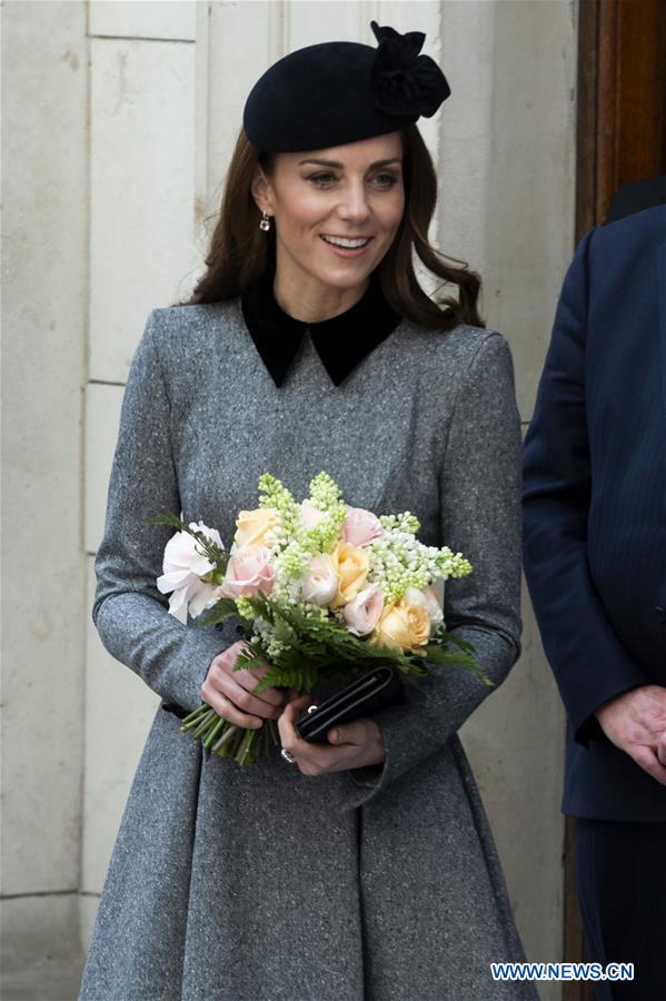 BRITAIN-LONDON-QUEEN ELIZABETH II-DUCHESS OF CAMBRIDGE-VISIT