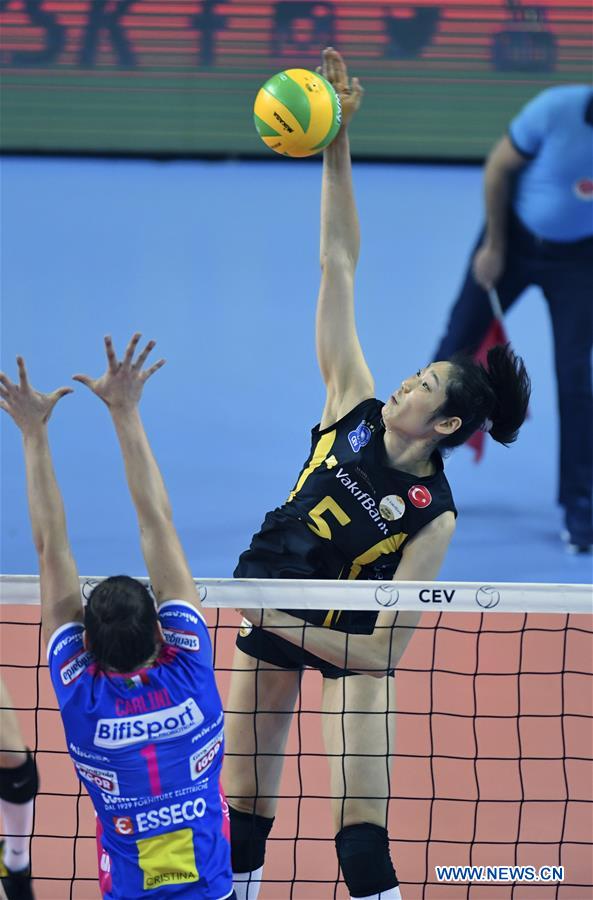 (SP)TURKEY-ISTANBUL-VOLLEYBALL-2019 EUROPEAN WOMEN'S CHAMPIONS LEAGUE-VAKIFBANK VS NOVARA