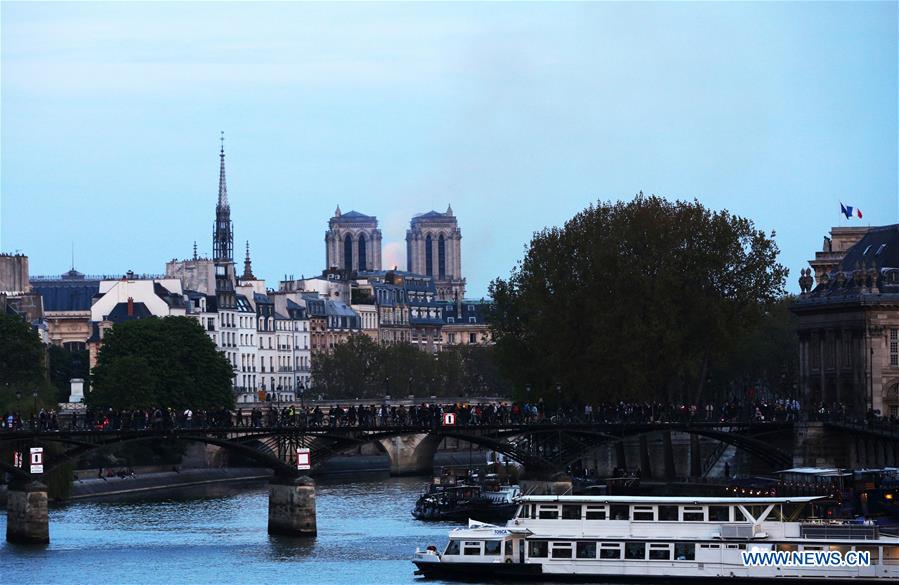 FRANCE-PARIS-NOTRE DAME CATHEDRAL-FIRE