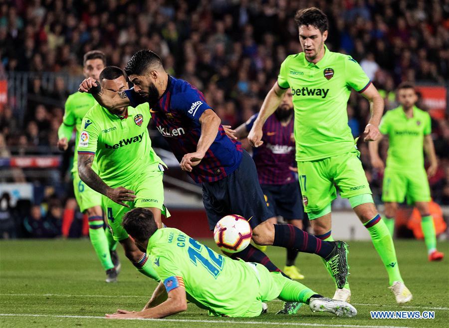 (SP)SPAIN-BARCELONA-SOCCER-SPANISH LEAGUE-BARCELONA VS LEVANTE