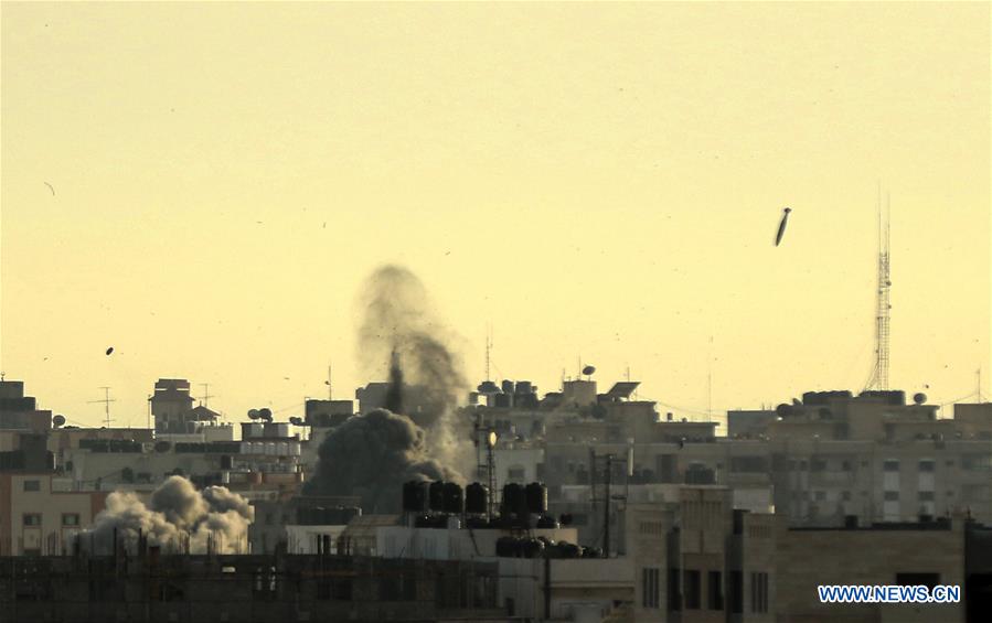 MIDEAST-GAZA-AIRSTRIKES