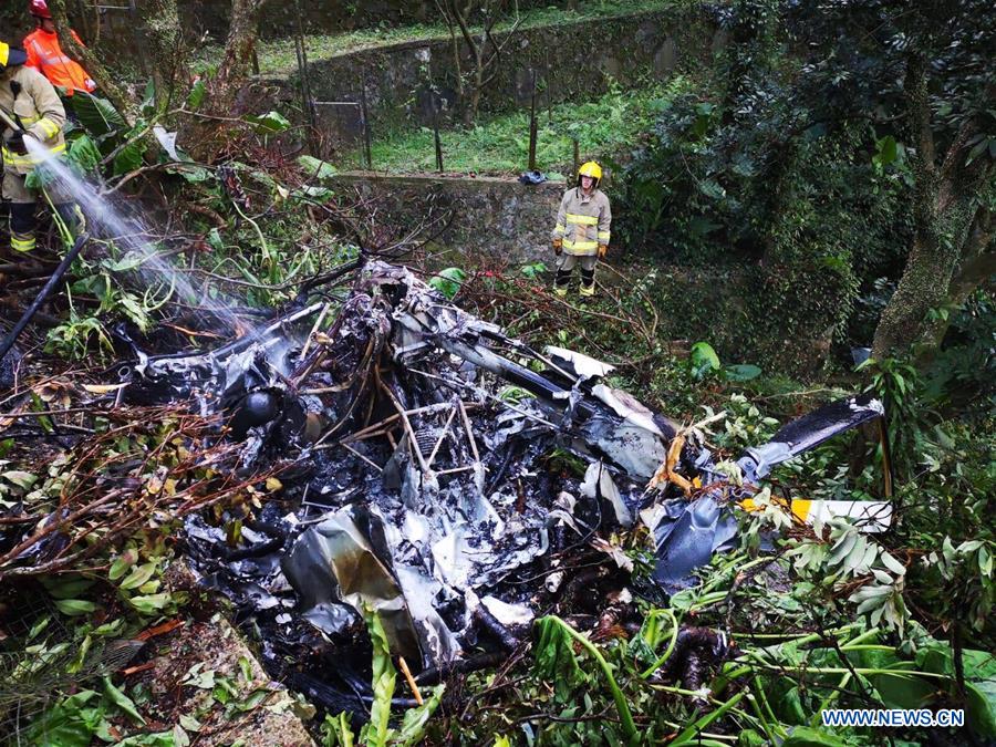 CHINA-HONG KONG-HELICOPTER-CRASH (CN)