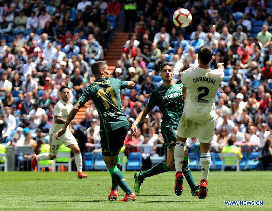 (SP)SPAIN-MADRID-SOCCER-SPANISH LEAGUE-REAL MADRID VS REAL BETIS