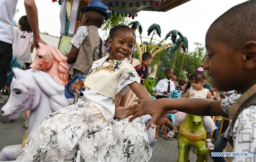 SYRIA-DAMASCUS-EID-AL-FITR-CHILDREN