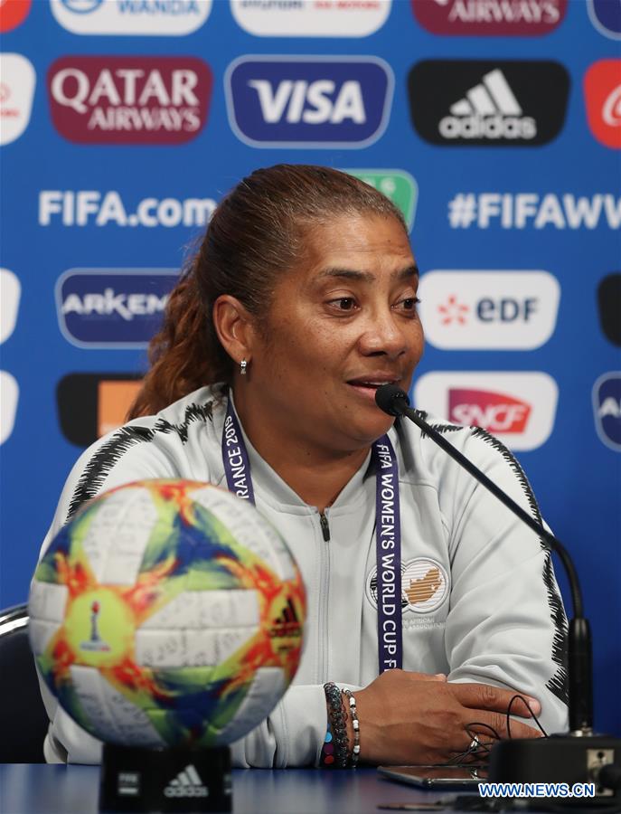 (SP)FRANCE-PARIS-2019 FIFA WOMEN'S WORLD CUP-GROUP B-SOUTH AFRICA-OFFICIAL PRESS CONFERENCE