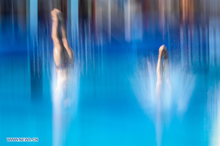 (SP)ITALY-NAPLES-SUMMER UNIVERSIADE-DIVING-3M SYNCHRO MIXED-FINAL